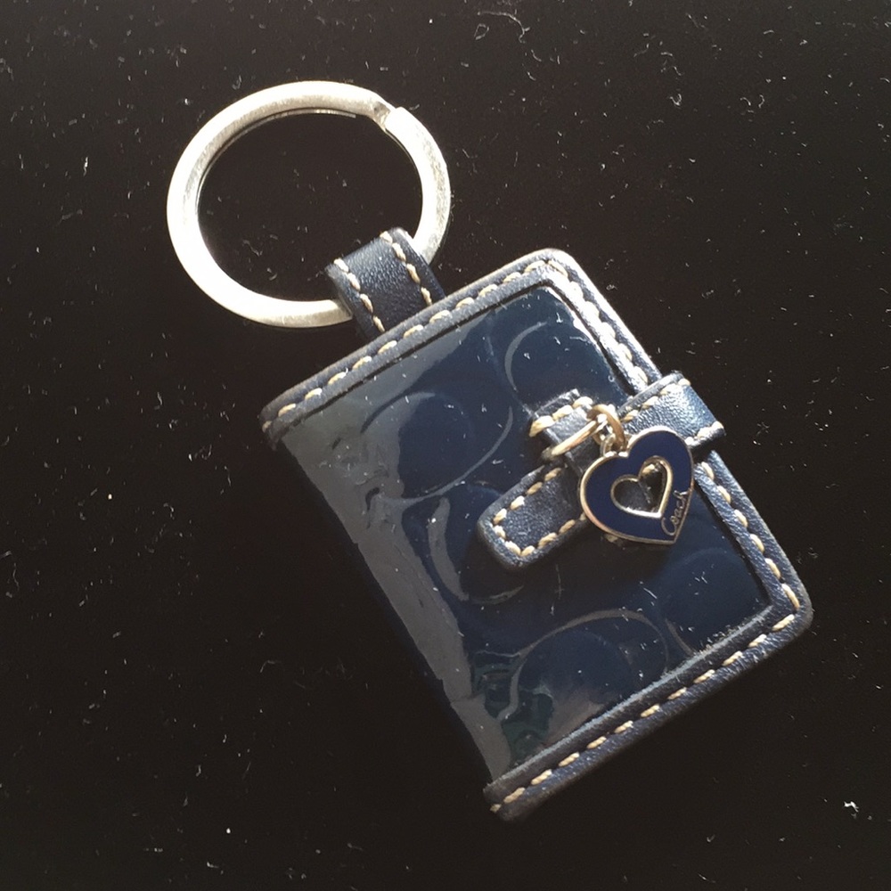 Coach photo wallet key fob